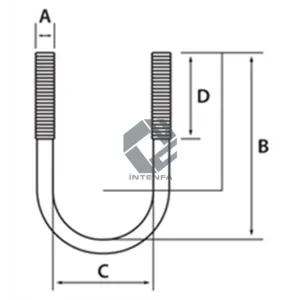 4.8 Kalite U Bolt - Ankraj