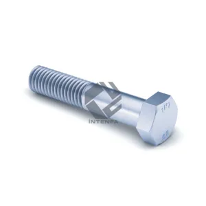 5.8 Kalite - DIN 960 - ISO 8765 - UNI 5738 Altıköşe Başlı Yarım Dişli Cıvata Elektro Galvanizli