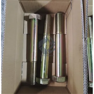 ASTM A193 qualité B7 ASME B18.2.1 Boulons à tête hexagonale Zingué
