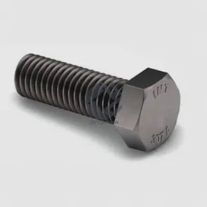 ASTM A307 Kalite A ASME B18.2.1 Altıköşe Başlı Cıvata Tam Dişli Siyah